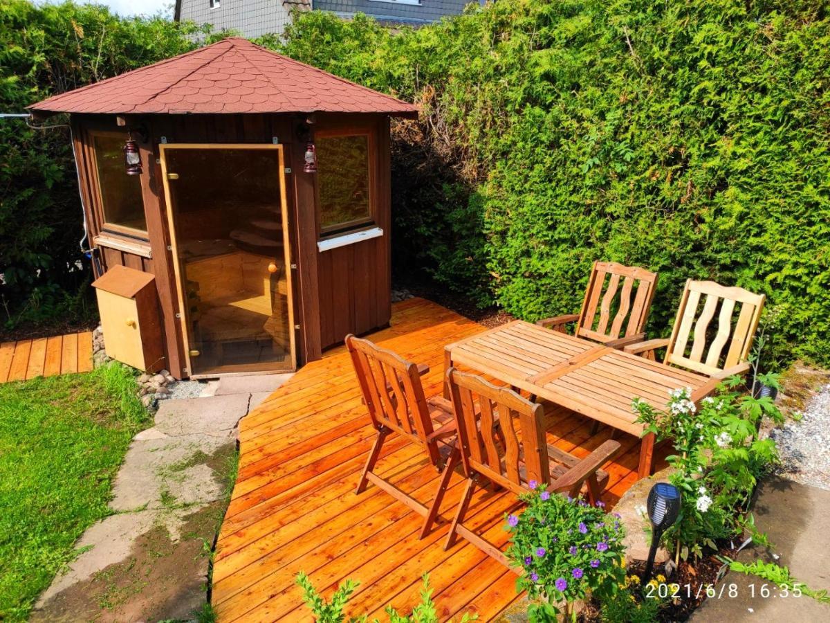 Ferienhaus Marre - Mit Grill, Feuerstelle Und Gartensauna Waldbrunn  Exterior foto