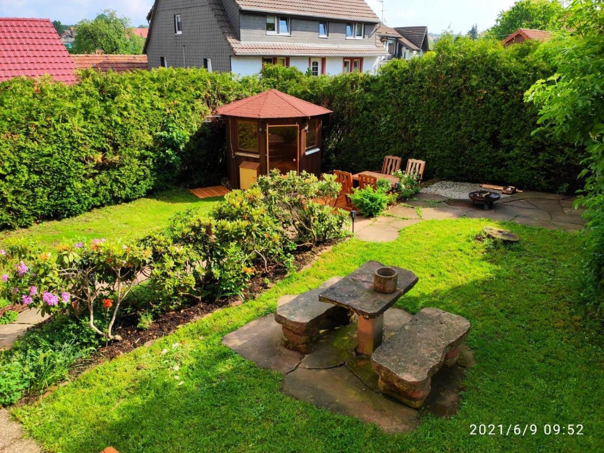 Ferienhaus Marre - Mit Grill, Feuerstelle Und Gartensauna Waldbrunn  Exterior foto